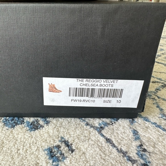 ORO reggio LEATHER boots in tan velvet, sz men 10, made in SPAIN - Picture 11 of 11